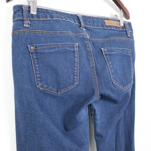 Zara Size 10 Skinny Jeans Denim Low Rise 5 Pocket Stretch Dark Blue - Picture 7 of 10